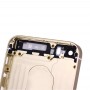 5 az 1-ben iPhone SE eredeti (Back Cover + kártya tálca + Hangerőszabályzó gomb + Power gomb + Némítás vibrátor Key) Teljes Szerelési ház burkolat (Gold)