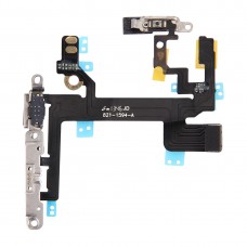 Tlačítko napájení a baterku a tlačítko hlasitosti a vypínání mikrofonu Flex kabel s Konzoly pro iPhone 5s