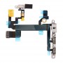 Power Button & Flashlight & Volume Button & Mute Switch Flex Cable with Brackets for iPhone 5s