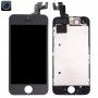 液晶屏和数字转换器的完整装配有前置摄像头的iPhone 5S（黑色）