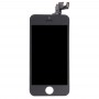 ЖК-экран и дигитайзер Полное собрание с передней камерой для iPhone 5S (черный)