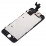 LCD Screen and Digitizer Full Assembly with Front Camera for iPhone 5S(Black)
