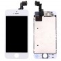 10 PCS LCD Screen and Digitizer Full Assembly with Front Camera for iPhone 5S (White)