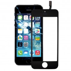 Kosketusnäyttö edessä LCD-näytön kehyksen Kehys ja OCA optisesti kirkas liima iPhone 5S (musta)