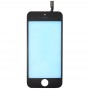 Écran tactile Collerette écran LCD avant Cadre & OCA pour adhésif transparent Optiquement iPhone 5S (Noir)