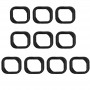 10 PCS pro iPhone 5S Original Home Button Sticker (černá)
