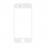 Зовнішній скляний об'єктив для iPhone 5S Передній екран (білий)