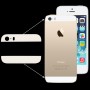 2 ב 1 עבור iPhone 5S Ultra Slim מקורי (לחצן + למעלה) חלקי חילוף זכוכית (לבן)