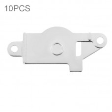 10 PCS iPhone 5Sのためのオリジナルメタルホームボタンホルダーブラケット修理部品（グレー） 