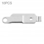 10 st Original strömbrytare på / av-knapp Metallfästehållare för iPhone 5S (grå)