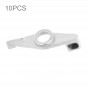 10 PCS Original-Nano-SIM-Karte Schnappfeder für iPhone 5S (Gray)