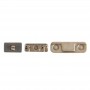 Original 3 i 1 Alloy Material (Mute Button + Strömbrytare + Volymknapp) för iPhone 5S, Golden (Gold)