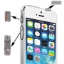 3合1的iPhone 5S（原静音+原装电源+原音量）按键配件，合金材料（银）