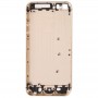 Plein boîtier en alliage couverture arrière avec Bouton Mute + Bouton d'alimentation + Bouton Volume + Nano Carte SIM Plateau pour iPhone 5s (Gold Light)