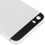 Completa Alloggiamento della lega di copertura posteriore con il tasto muto + Power Pulsante + Volume + Nano SIM vassoio di carta per iPhone 5S (argento)