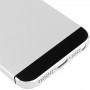 Completa Alloggiamento della lega di copertura posteriore con il tasto muto + Power Pulsante + Volume + Nano SIM vassoio di carta per iPhone 5S (argento)