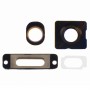 4 v 1 pro iPhone 5S (Camera vnější sklo objektivu + objektiv fotoaparátu Ring + Nabíjení Port Ring + sluchátek Ring) Repair Part Kit (Gold)