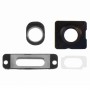 4 v 1 pro iPhone 5S (Camera vnější skleněná čočka + Objektiv fotoaparátu Ring + Nabíjení Port Ring + sluchátek Ring) Repair Part Kit (White)