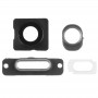 4 in 1 per iPhone 5S (Camera esterno di vetro dell'obiettivo + Camera Lens Ring + Charging Port Ring + Jack per cuffie Ring) parte di riparazione Kit (bianco)