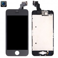 עצרת Digitizer (מצלמה קדמית + LCD + מסגרת + Touch Panel) עבור 5C iPhone (שחור)