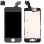 10 PCS Digitizer Assembly (Camera + LCD + Frame + Touch Panel) für iPhone 5C (Schwarz)