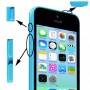 3 in 1 (Mute Button + Power Button + Volume Button) for iPhone 5C, Blue