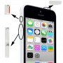 3 i 1 (mute-knapp + strömbrytare + volymknapp) för iPhone 5C, vit