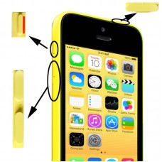 3 in 1 (Mute Button + Power Button + Volume Button) for iPhone 5C, Yellow 