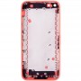 Vollständiges Gehäuse Fahrgestell / rückseitige Abdeckung mit Montageplatte und Mute-Taste + Power-Tasten + Lautstärke-Taste + Nano-SIM-Karten-Behälter für iPhone 5C (Pink)