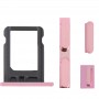 Teljes Ház Plating Szín Váz / hátlap szerelőlappal némító gomb + Power gomb + Hangerő gomb + Nano SIM-kártya tálca iPhone 5C (Pink)