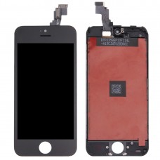 LCD Screen and Digitizer Full Assembly with Frame for iPhone 5C(Black) 