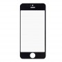 10 PCS עבור 5 iPhone 5S & Front מסך חיצוני זכוכית עדשה (שחור)
