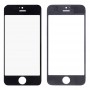 5 PCS чорний + 5 PCS білих для iPhone 5 і 5S переднього екрану зовнішнього скла об'єктива