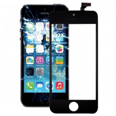 Touch Panel with Front LCD Screen Bezel Frame & OCA Optically Clear Adhesive for iPhone 5(Black) 