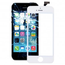 Touch Panel mit Front-LCD-Schirm-Blendrahmen und OCA optisch freien Kleber für iPhone 5 (weiß)
