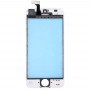 Touch პანელი Front LCD Screen Bezel Frame & წმიდა ოპტიკურად წმინდა წებოვანი iPhone 5 (თეთრი)
