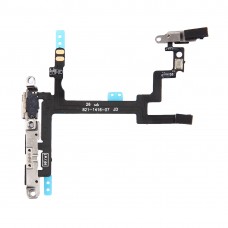 Power Button & Volume Button Flex Cable ერთად ფრჩხილებში for iPhone 5