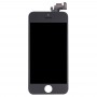 LCD-skärm och digitizer fullmontering med främre kamera för iPhone 5 (svart)