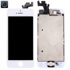 LCD Screen and Digitizer Full Assembly with Front Camera for iPhone 5(White) 