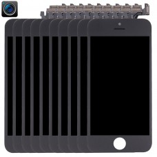 10 PCS LCDスクリーンとiPhone 5のためのフロントカメラ（ブラック）とデジタイザ完全組立 