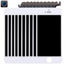 10 PCS液晶屏和数字转换器的完整装配有前置摄像头的iPhone 5（白色）