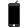 10 st LCD-skärm och digitizer Fullständig montering med ram för iPhone 5 (svart)