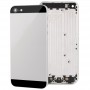 Copertura posteriore completa lega l'abitazione del iPhone 5 (argento)