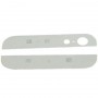 OEM Version Back Cover Top & Bottom Glass Lens for iPhone 5(White)