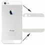 Originale della copertura posteriore del Top & obiettivo fondo di vetro per iPhone 5 (bianco)