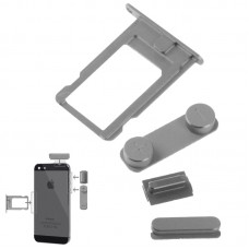 4 w 1 dla iPhone 5 i 5S (Original Alloy Materiał Kolorowe Nano SIM podajnik kart + głośności Przycisk + Przycisk zasilania + Przycisk Mute)