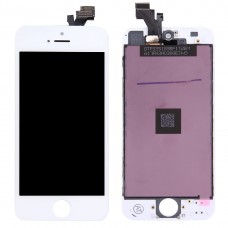 LCD ekraan ja Digitizer Full Assamblee Frame iPhone 5 (valge)