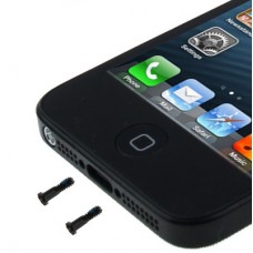 20 PCS vis d'origine Dock pour iPhone 5 / 5S (Noir)