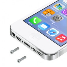 20 PCS vis d'origine Dock pour iPhone 5 / 5S (Silver)