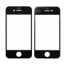 5 PCS שחור + 5 PCS לבן עבור עדשות הזכוכית החיצונית מסך האייפון 4 קדמי